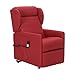 Sime - Fauteuil Relax avec 2 Moteurs et système releveur Eros-2M-CS-TARED Rouge Tissu Anti-Taches Personnalisables Accessoires CE Medical