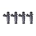 Fuel Injector Set 4 Pieces Compatible With Kia Sephia Shuma II 1.6 2001-2004 Models- Car Parts 9260930012 0K30E13150 0K2N313250