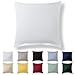 Produktbild Alreya Kissenbezug 80 x 80 cm - Weiß - 100% Jersey Baumwolle - Kissenhülle für Kissen 80x80 cm, Jersey Kopfkissenbezüge, Superweicher Kissenbezug 80x80 mit Reißverschluss
