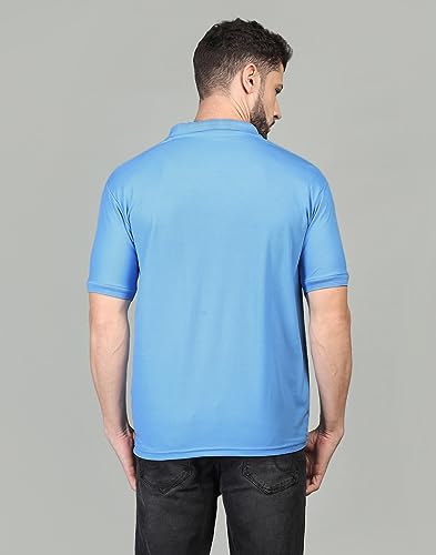 Image of INKKR Men's Casual Polo Neck Half Sleeve Solid T-Shirt (Pack-3)