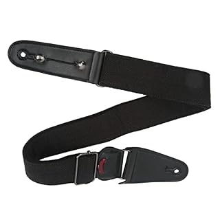 Sangle de Guitare, Sangle D’épaule de Guitare en Lin de Coton Noir Ceinture de Bandoulière Universelle avec Micro pour… - Les Beatles, Paul McCartney, John Lennon, RIngo Starr, George Harrison