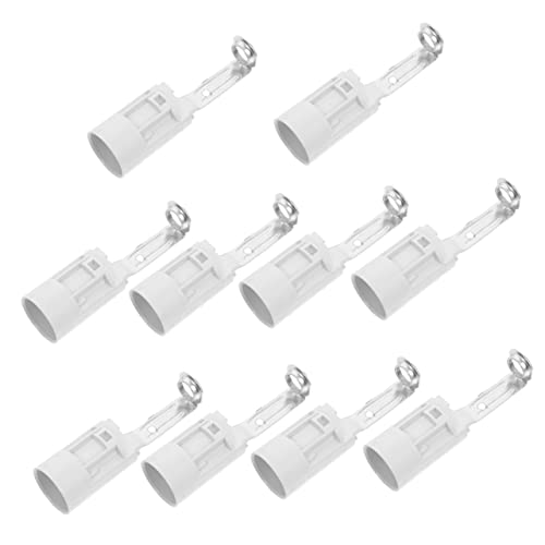 CORHAD Portalámparas s De Tornillo E14 10 Piezas De Lámpara Para De Parte Fenólico E Base De Plástico De Vela LED Tornillo Bombilla Ajustable Sin Llave Casquillo De Luz Portacables