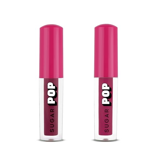 SUGAR POP Lip Essentials – Matte Lipcolour 02 Mauve & Matte Lipcolour 10 Rosewood – 1.6 ml x 2 – Set of 2