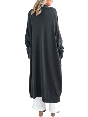 Image of Danedvi Womens Long Cardigan Sweaters 2026 Spring Chunky Knit Oversized Slouchy Open Front Warm Coats with Pockets