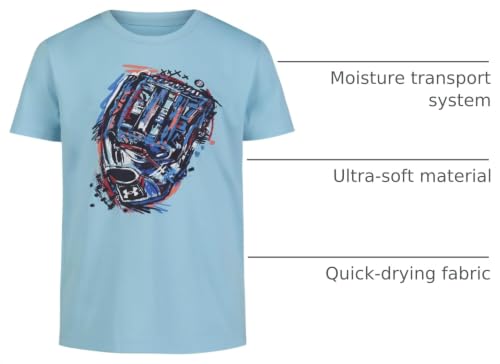 Image of Under Armour Boys' Short Sleeve Baseball Graphic T-Shirt, Lightweight & Breathable, Relaxed Fit