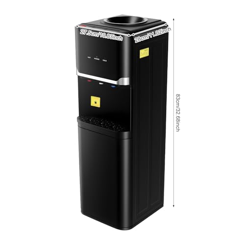 Image of 5 Gallon Top Loading Water Dispenser, 75W /550W Cold Warm Water Dispenser 110V Bottle Water Cooler with 3 Temperatures for Home and Restaurants 10.83 x 11.02 x 32.68 in