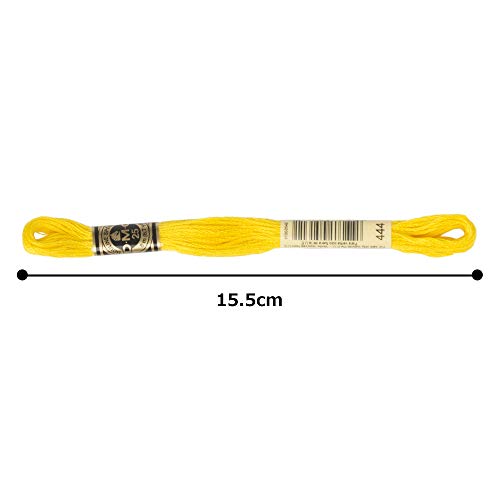 Image of DMC 6-Strand Embroidery Cotton Floss, Dark Lemon