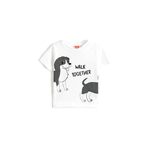Koton Baby Boys' Dog Print T-Shirt, Ecru Cover