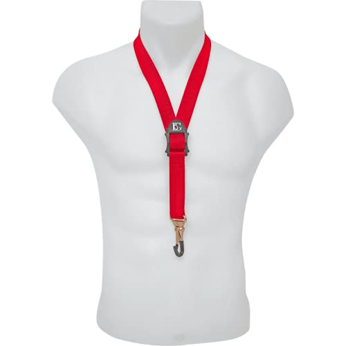 BGBG S39MSH STANDARD NECK STRAP ALTO TENOR RED COATED METAL HOOK