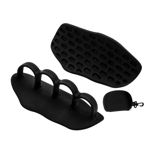 Folpus 2 Piezas de Levantamiento de Levantamiento de Pesas Protección a Mano Ligera de Entrenamiento sin Propinas de Barra de Barra para Gimnasia de, Negro