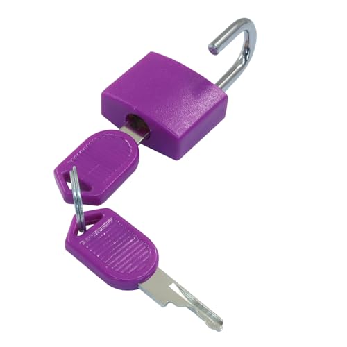 Hordion 10 Pcs Luggage Locks with Keys, Small Padlock with Key Multicolor Mini Keyed Padlock Suitcase Locks for Travel Bags School Gym Locker Toolbox - Thumbnail 3