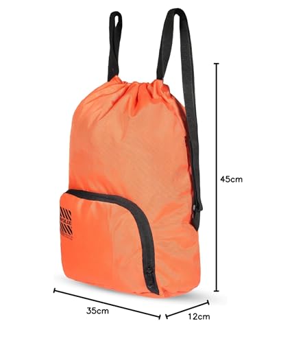 Image of DIVULGE Meteor16 liters Polyester Drawstring bag, daypack Gym bag Rucksack Backpack With Zip Pocket