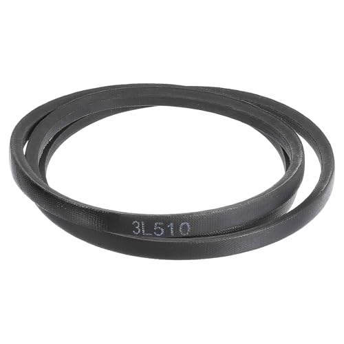 uxcell 3L510 Classic Wrapped Rubber V-Belt, 51"(1295mm) Outside Circumference, 3L Profile V Belt 3/8" Width 7/32" Height