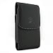 Black Leather Carry Case Side Cover Belt Holster Swivel Clip for BlackBerry Key2 - BlackBerry Key2 LE - BlackBerry KEYone