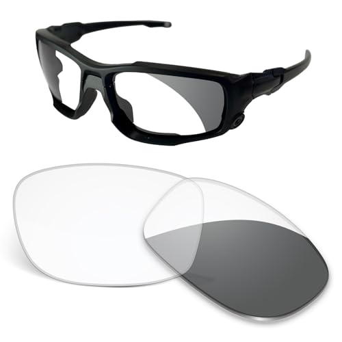 Verres de rechange anti-rayures pour lunettes Oakley Shocktube OO9329 61 mm