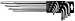 Produktbild SW-Stahl 5-Stern Winkelschlüssel 9-teilig T10 - T50, 04494L