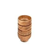 NIRMAN Bowl Set Mango Wood Round Shaped Serving Bowl For Nuts, Candy, Appetizer, Snacks, Olive, Small Wood Bowls (3" x 3" x 2") (Set of 4)