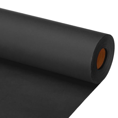 Papier Cadeau Noir en rouleau kraft 30M idéal pour bouquets de fleurs raffinés