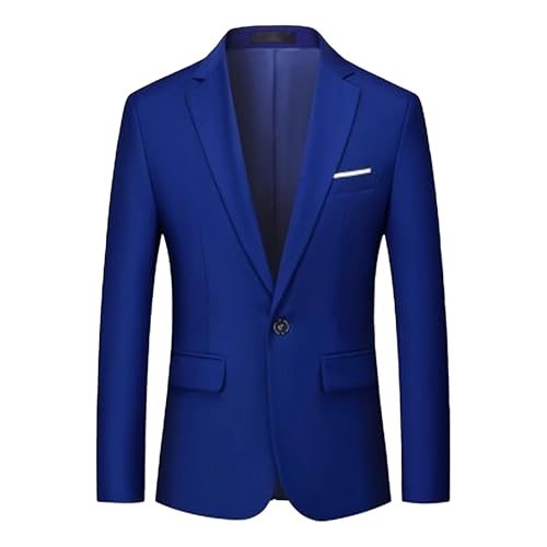 Men’s Casual Blazer for Wedding Prom Party Slim Fit Button Sport Coats Solid Lightweight Suit Jacket