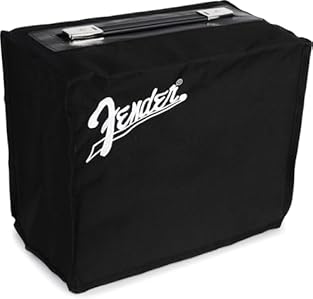 Protect your investment with a fitted Fender amplifier cover Designed to fit Champion 20 and Champion II 25 Series amplifiers Super tough and made from highly durable material to withstand the rigors of the road. Black polyester cover with an embroid...