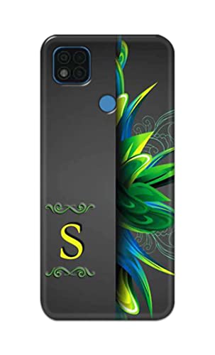 Image of Name II Initial II Letter Alphabet S Hard Back Case Cover for Poco C31, Redmi 9C, Redmi 9 Activ, Redmi 9 Back Cover -(J5) VNS2222