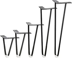 Qdoxgwbh Hairpin Legs Möbelbeine Set