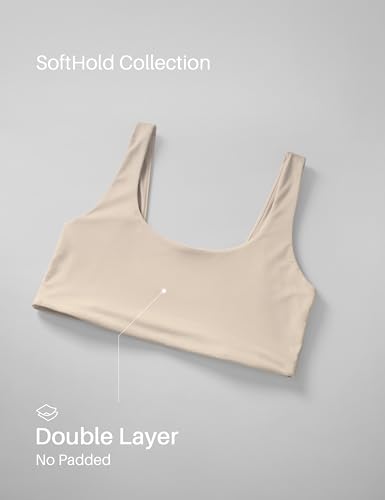 Image of CRZ YOGA Softhold U Back Bralette | Double Lined, Light Support, Non Padded, Wireless, Casual, Ultra-Soft, Scoop Neck, Everyday Bra for Women