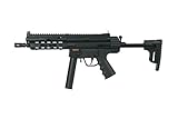 GSG-9 Airsoft Rifle Schwarz Cal. 6mm AEG elektrisch frei ab 14 Jahre unter 0,5 Joule