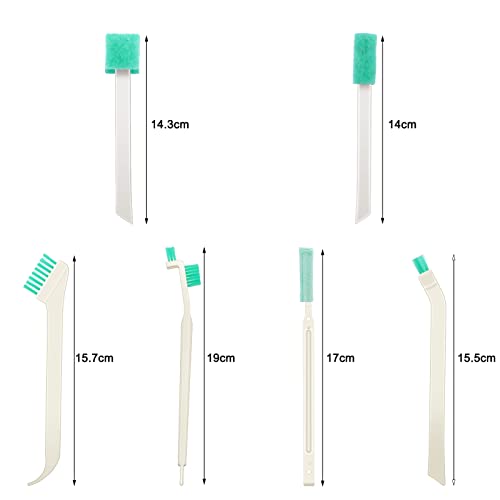 XINRUI 16 Pcs Small Household Cleaning Brushes, Deep Detail Crevice Cleaner Brush Crevice Cleaning Tool 8 in 1 Cleaner Brush for Small Holes Corner Space Keyboard Bottle Tile