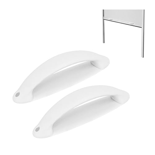 Amig - Pack de 2 Tiradores Mosquitera - Kit de Asas en Nylon Blanco - Compatibles con las Mosquiteras de Puerta y Ventana de Amig - Recambio o Complemento - Fijado con Tornillo - Mod. MR01
