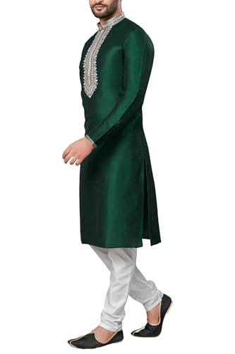 SK123 Men's Kurta Pajama Set Indian Traditional Party Wear Outfit4