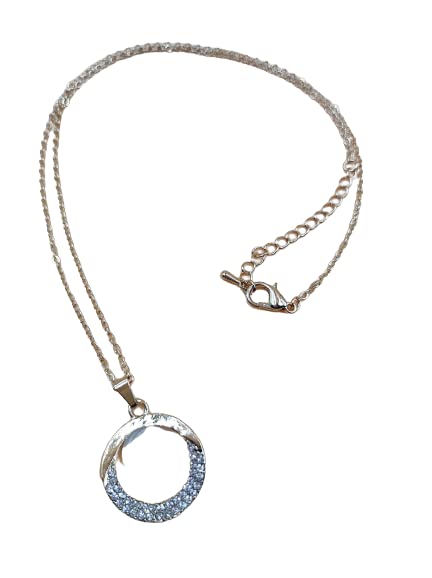 Beauty India Sales Silver Moon Pearl Round Necklace for Women & Girls