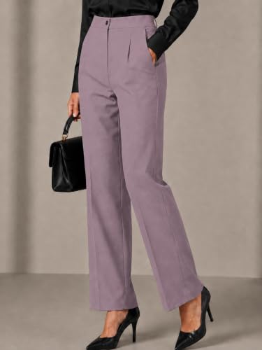 Image of Leriya Fashion Formal Pants for Women Office Wear |Trousers for Women - Straight Pants for Woman Formal Pant for Woman, Stretch Lycra Workwear Trousers