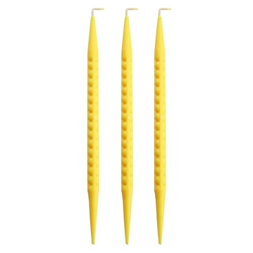 Pro Bamboo Kitchen 3PCS Probe Pick Prying Tool 7 Inches Long Yellow for Data Communication and Alarm System Installers Troubleshooting Puncturing Small Holes or Wires