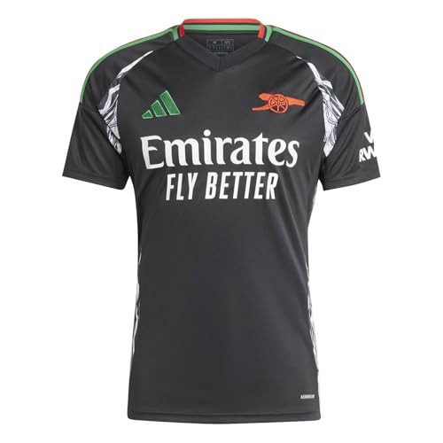 adidas Men's Camiseta Segunda equipación Arsenal 24/25, Black, M