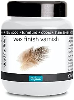 POLYVINE Quick-Dry Water-Resistant Clear Wax Finish Varnish Satin 100ml