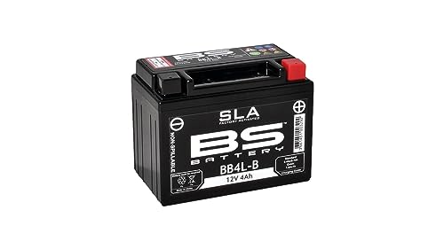 Batterie moto BB4L-B BS Battery 300665 AGM SLA haute performance noire