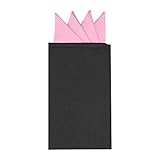 Allegra K Men's Pre-Folded Pocket Squares on Card Solid Triangles Suit Handkerchief One Size Pink