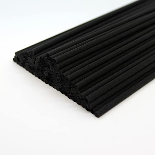 Cocodor Diffuser Black Fiber Reed Sticks(100Pcs, 8" X 4Mm) / Diffuser Oil Refill, Home Fragrance, Aromatherapy, Reed Diffuser Set, Sticks For Reed Diffusers, Office Décor, Decoration #TOP3