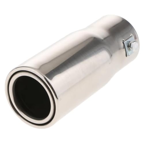 Adaptateur d'échappement universel 30-50 mm en acier inoxydable argenté pour voiture et SUV