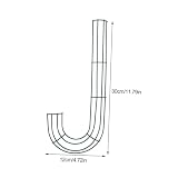SOLUSTRE 2 Szt Dekoracja Girlandy Żelazne Ramki Do Wieńców Metalowe Obręcze Kwiatowe Dekoracja Girlandy Rama Do Wieńca Pierścień Do Rękodzieła Metalowe Druciane Ramki Do Wieńców Żelazna
