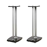★ 【stable et épaisse】 support en fer forgé, le support est bien conçu, conçus une position de hauteur raisonnable pour l'unité d'entraînement, équipé de la plaque d'amortissement en acier, d'un tube d'aluminium et la plaque de fond afin d'améliorer encore la stabilité et de rendre le son du haut-parleur de bonne.- chargeable 20 kg (haut-parleur 4-10 pouces)