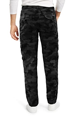 Men's Casual Multi Pocket Army Camo Trousers Classic Camouflage Cargo Pants2