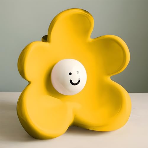 Décor esthétique d'exception avec ce vase à visage en céramique véritable - 4