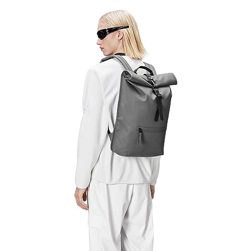 Image of RAINS Rolltop Rucksack - Waterproof Backpack with Chest Strap, Standard