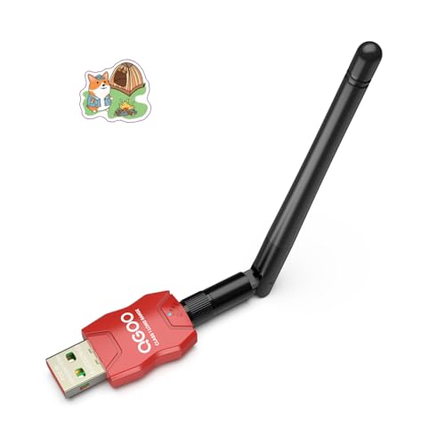 Class 1 Long Range Bluetooth Adapter for PC, QGOO USB Bluetooth Adapter for PC 5.3+EDR, Bluetooth Dongle Bluetooth Receiver Support Windows10/8.1/8/7?red-028?