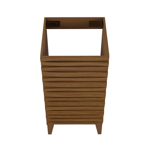 Image of Swiss Madison Cascade 18 inch Bathroom Vanity in Brown Oak- Cabinet Only
