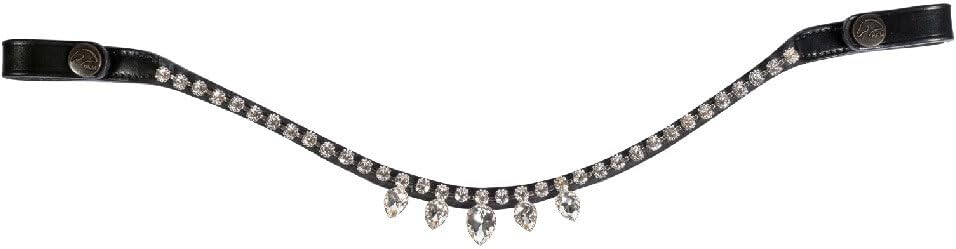 HKM Alisha Browband Black/White Cob - Image 2