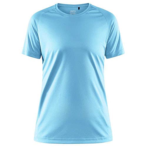 Craft CORE Unify Training Tee W | Sportshirt Damen L | Menthol | Weiches, Funktionelles Recyclingpolyester | Funktionsshirt Damen mit Quick Dry Funktion | Optimaler Feuchtigkeitstransport