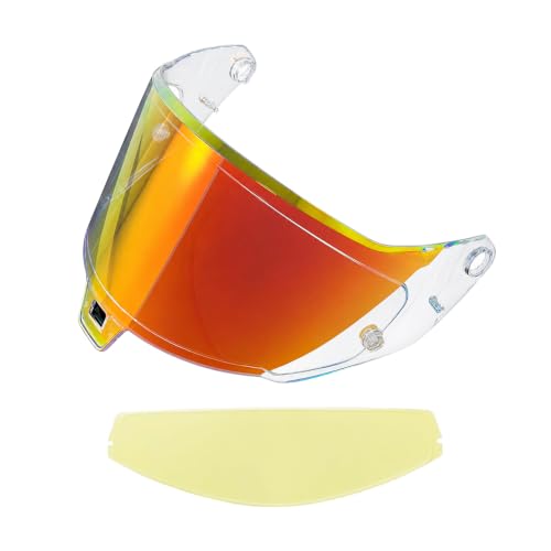 Kairvexora Supertech R10�ER7 Gen 2.1-R�p �w�����b�g�V�[���h �X���[�N-Anti Fog Film+Aurora Red [���s�A���i]